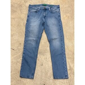 United Colors of Benetton Skinny Jeans Light Wash Blue Men Size 34x32